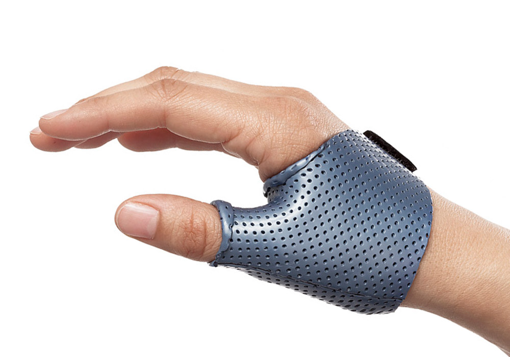 Short Thumb Opponens Orthosis in Orfit Colors NS Atomic Blue